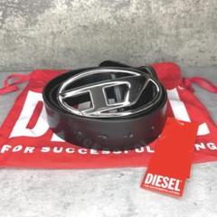 DIESEL 1DR Oval D ブラック レザー ベルト 75サイズ - メルカリ