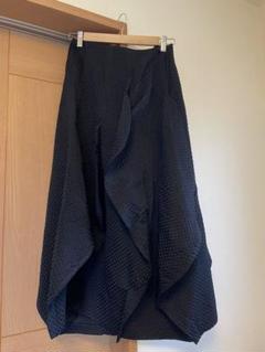 【今期・新品未使用】ENFOLD VOLUME SKIRT黒 ロングスカート VOLUME SKIRT（300HA431－1400