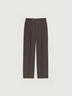 LIGHT WOOL MAX GABARDINE TWO-TUCK SLACKSのサムネイル