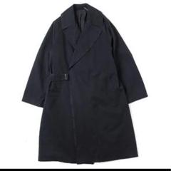 チャンスタイム！COMOLI 美品 タイロッケン トレンチコート 黒 サイズ2 チャンスタイム！COMOLI 美品 タイロッケン トレンチコート 黒