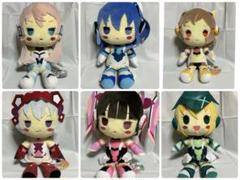 【未使用タグ付き】戦姫絶唱シンフォギアAXZ デフォルメXLぬいぐるみ 6点
