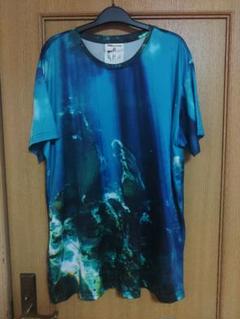 PUBLIC EYES 海底風景プリント Tシャツ Sサイズ