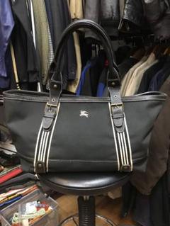 【希少】BURBERRY BLUE LABEL ハンドバッグ キャンバス レザー バーバリー ブルーレーベル BURBERRY BLUE LABEL ハンドバッグ