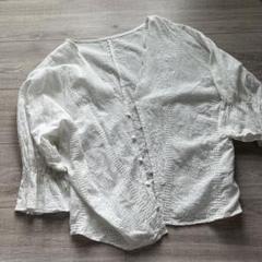 ホワイト ブラウス M ローリーズファーム　上着