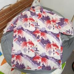希少 MAKANA LEI マカナレイ アロハシャツ 桜 虎柄 和柄 シルク