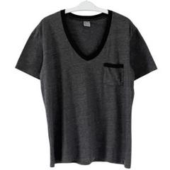00s OLD BEAMS リンガー 深Vネック Tシャツ アメカジ グランジ