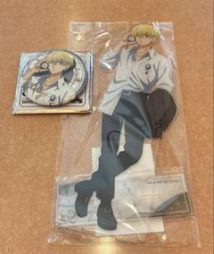 東リベ 原作 松野千冬 セット 缶バッジ アクスタ ポストカード 東京リベンジャーズ tsutaya スーツver 缶バッジ ポストカード