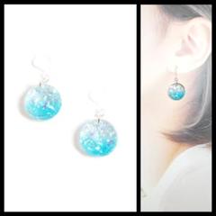 No.1537-B　ホログラム☆小ぶり☆グラデーション☆ピアス・イヤリング