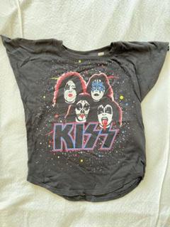 kiss t 古着　Tシャツ　kids