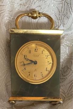 【動作品】東京時計/8day/置時計/ゼンマイ/石/渡邊女学校/大正時代 動作品】東京時計/8day/置時計/ゼンマイ/石/渡邊女学校/大正時代
