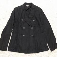 美品✨銀タグ リネン混 マックスマーラ テーラードジャケット ツイード XL MaxMara マックスマーラ ダブルテーラードジャケット リネン