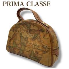 【極美品】PRIMA CLASSE プリマクラッセ 地図柄 バッグ 本革