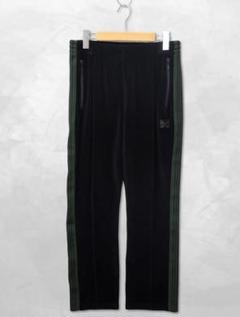 Needles PU280 コットンポリ ベロア ナロー トラックパンツ S