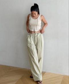 【新品未使用】C/L Fluffyパッドinフロントアップタンク　ナチュラルM シールームリン C/L Fluffy パッドinアメスリタンクナチュラル色