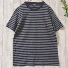 パーリーゲイツ　半袖　Tシャツ　ブラックグレーボーダー　サイズ1