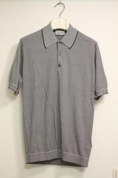 【極美品】JOHN SMEDLEY マイクロボーダー ポロシャツ KYSON M 極美品】JOHN SMEDLEY マイクロボーダー ポロシャツ KYSON M