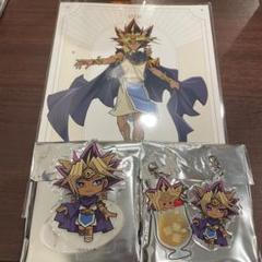 遊戯王　コラボカフェ アクスタ　ワイヤーチャーム　ブロマイド アテム 遊戯王 コラボカフェ アクリルワイヤーチャーム 城ノ内 - メルカリ
