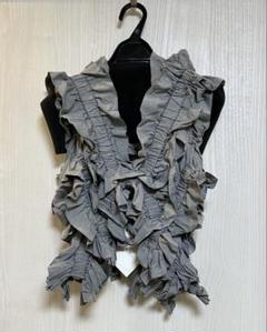 【タグ付き】HOUGA kiki frill vest gray