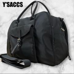 未使用級 Y'saccs イザック ブラック ボストンバッグ 黒 ヨウジヤマモト 2025年最新】イザック ボストンバッグ・旅行用バッグの人気