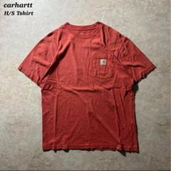 carhartt半袖ポケT古着フェードオレンジCBOY一点物unisex当時物M