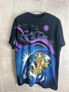 アースデイ 1995 ビンテージTシャツ 地球プリント シングルステッチ