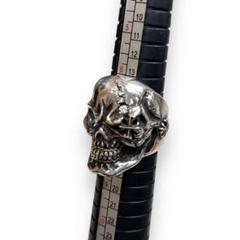 REGALISS レガリス スカルリング 髑髏指輪 シルバー 925 クロス 石