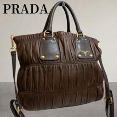 PRADA 【中古】PRADA NAPPA GAUFRE ナッパゴーフル 2WAY