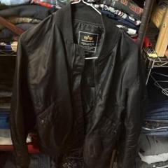 ✨極美品✨ALPHA アルファ フライトジャケット ブラック　黒 Lサイズ ALPHA アルファ 20004 MA-1 フライトジャケット JAPAN FIT BIG