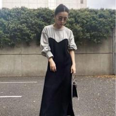AMERI SWEAT KNIT DRESS ワンピース Ameri（アメリ）の「SWEAT KNIT DRESS（ワンピース）」 - WEAR
