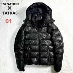 エストーション　タトラス　TATRAS　LAT40.8　コラボ　レザーダウン 超美品 18 9万円タトラス TATRAS シャルタン SHARTAN レザー