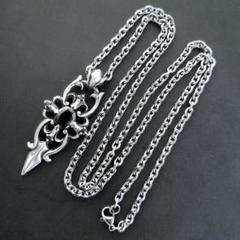 極美品 BLESS シルバー925 フレアクロスペンダント ステンレスチェーン 極美品 BLESS シルバー925 フレアクロスペンダント ステンレス
