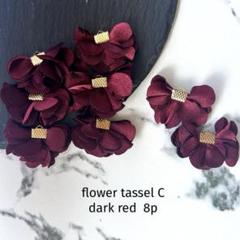 flower tassel C dark red