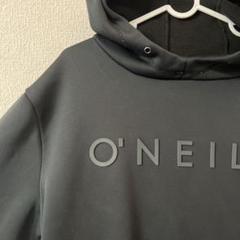 O'NEILL ブラック パーカー フード付き - メルカリ