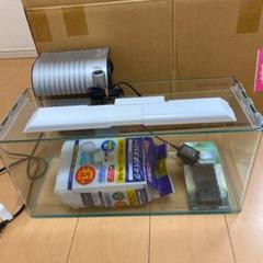 水槽セット コトブキ曲げガラス45cm GEX 3色LED照明他