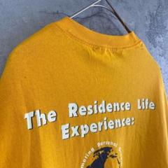 古着 企業系 地球 アメリカ輸入 Tシャツ 半袖 両面プリント XLサイズ 黄色