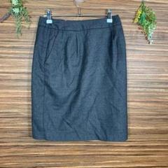 良品計画 無印良品 スカート Sサイズ相当 灰色 グレー 無地 ウール