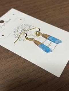 ウッドレジン　ピアス