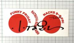 nack5   マーティ・フリードマン　サイン入りステッカーとギターのピック nack5 マーティ・フリードマンサイン入りステッカーとギターのピック