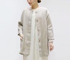 evam eva linen alpaca coat