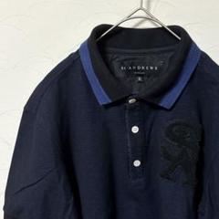 StANDREWS ゴルフウェア 半袖 ポロシャツ 黒 ネイビー メンズ L