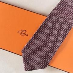 美品 エルメス HERMES ネクタイ シルク H織りタイ ファソネH H柄