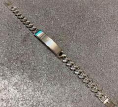 IDブレスレット ビンテージ SV925 メンズ イタリアンシルバーチェーン ティファニー/ID ブレスレット/シルバーチェーン/Tiffany&Co./ID