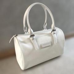 ロンシャン ボストンバッグ 白 ホワイト 美品