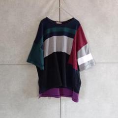 is ness イズネス 切り替えし　デザイン Tシャツ カットソー X4412 is ness イズネス 切り替えし デザイン Tシャツ カットソー