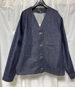 新品未使用タグ付！A.P.Cアーペーセー　ノーカラーデニムジャケット