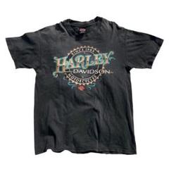 【90s】USA製 Harley-Davidson ロゴ Tシャツ ブラック L