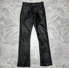 未使用タグ付き◆Schott◆W30レザーパンツ#AT600黒アメリカ製1025 W32 Schott ◇ Made in USA leather pants #600 black genuine