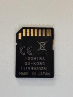 TOSHIBA SD-K08G メモリーカード 8GB