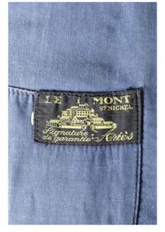 40s〜刺繍タグ「 LE MONT ST MICHEL」　MOLESKIN 40s 刺繍タグ モンサンミッシェル モールスキンジャケット