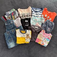 まとめ売り/12枚/女の子夏服［80-90］美品　ベベ他　半袖半ズボンジャンスカ